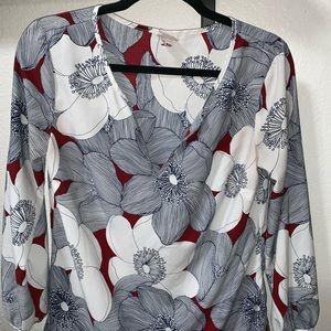 Flower patterned blouse